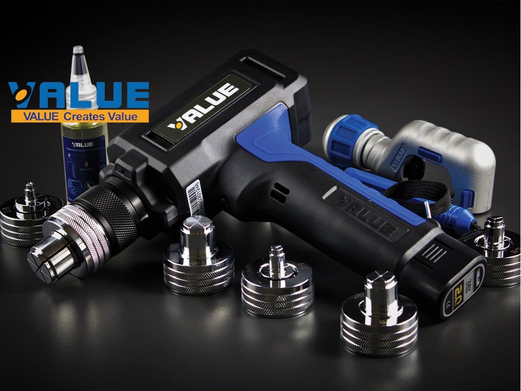Akumulátorová hydraulická roztláčačka (expandér) VALUE Navtek VTE-29D-S + hlavica 1/4