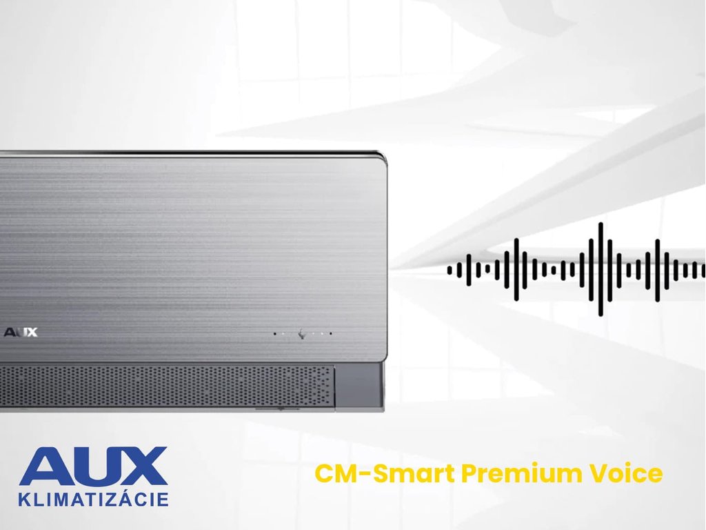 AUX CM-Smart Premium Voice 3,5 kW bezprievanový split ovládaný hlasom | AUX-12CM