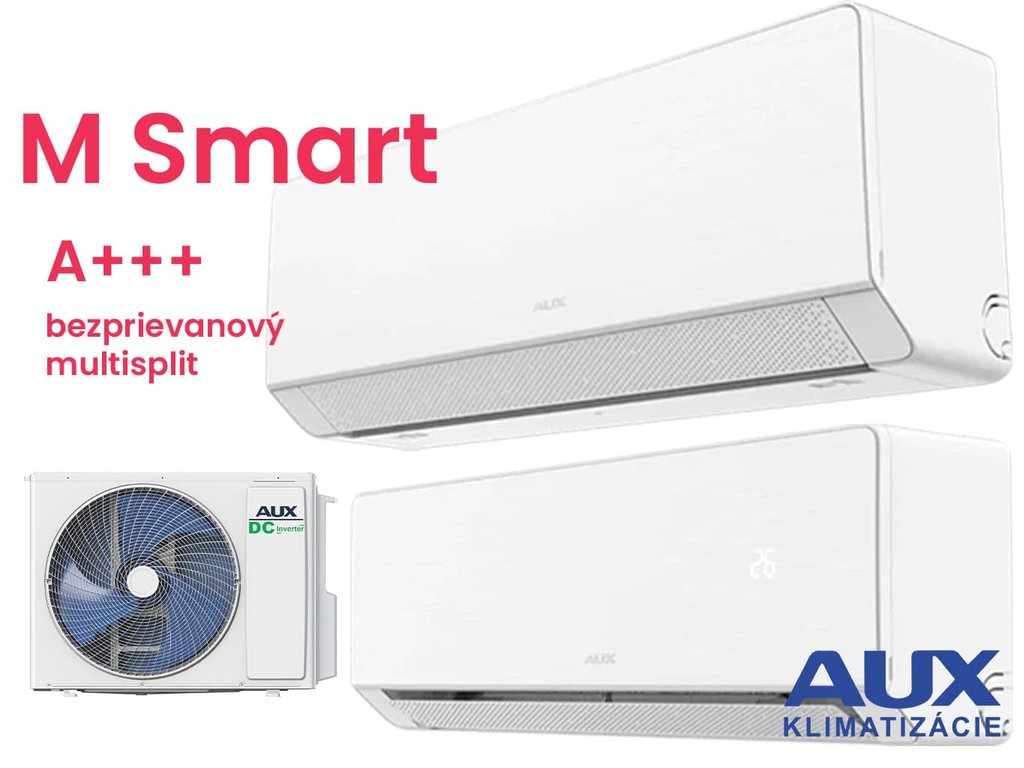 Bezprievanový SET AUX M Smart Multisplit 2 x 2,1 kW + M2-18 A+++