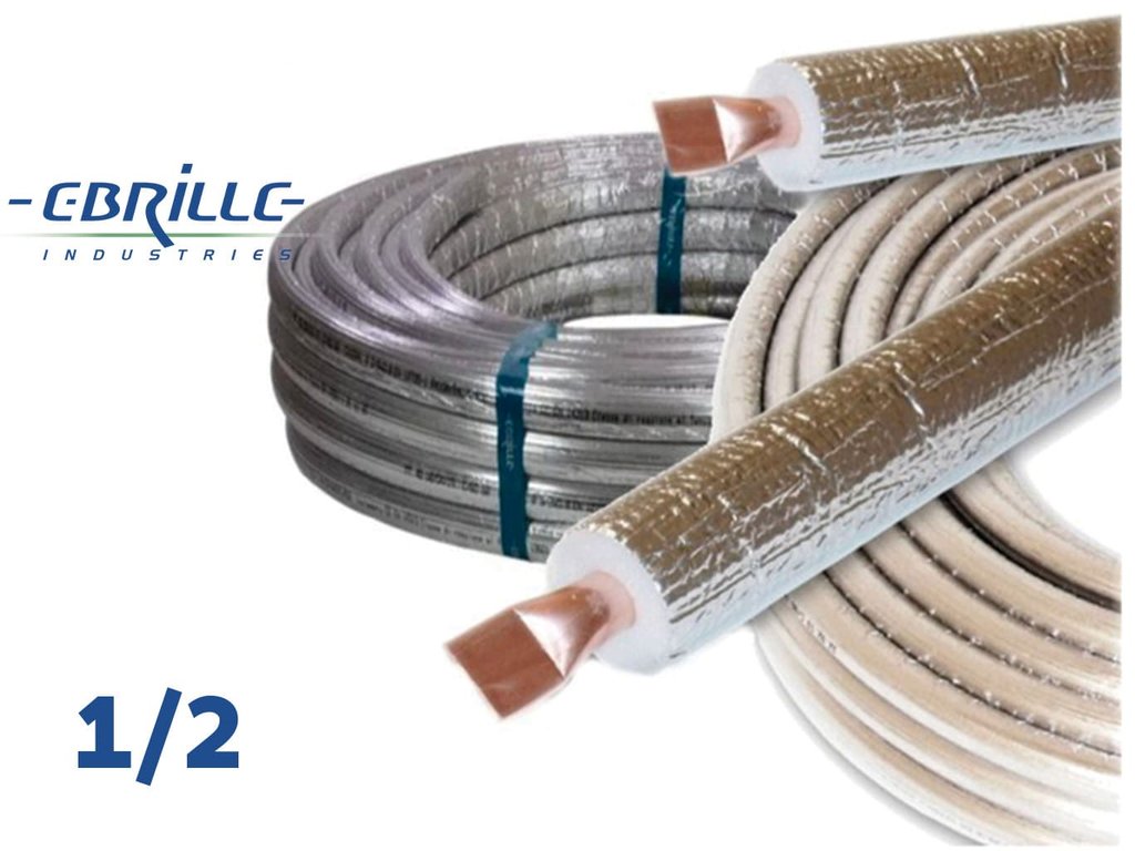 EBRILLE Coveral 1/2" 12,7 x 0,8 mm (25m) Cu potrubie izolované mäkké single - izolácia s UV ochranou