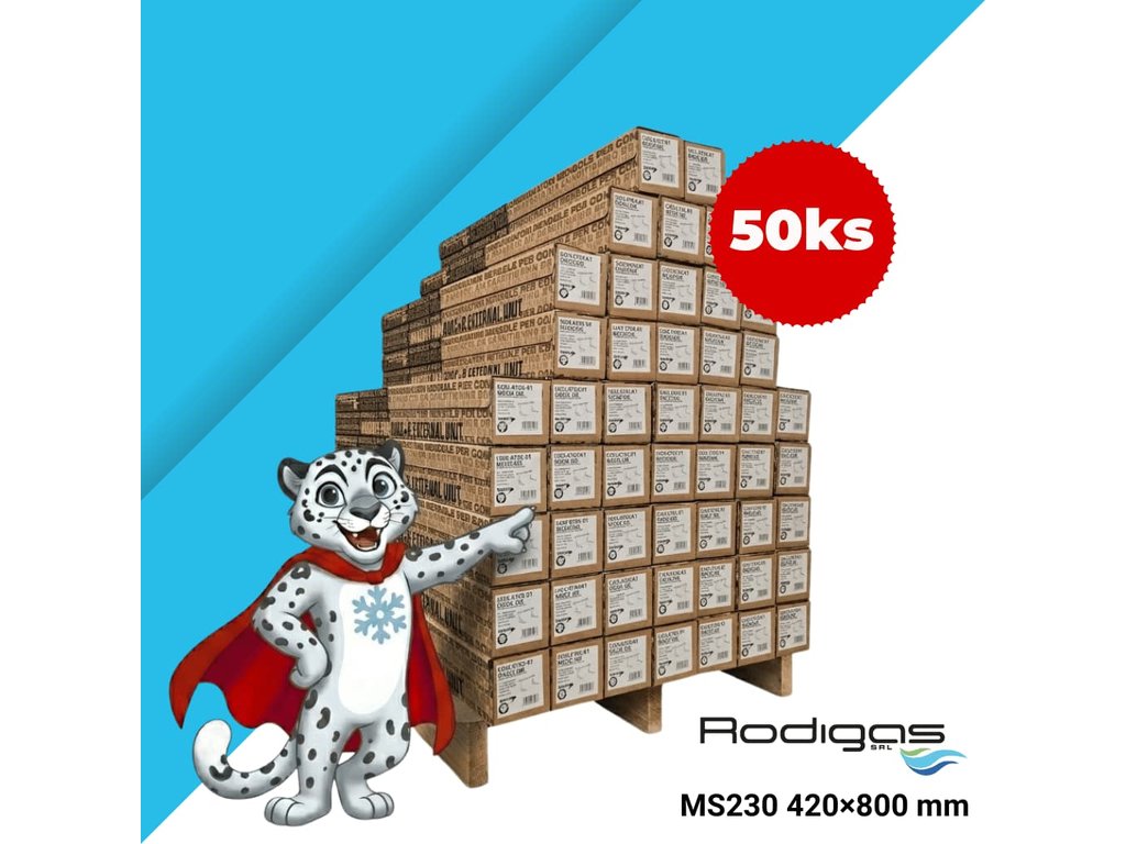 Set 50 ks Konzola pod klimatizáciu Rodigas MS230 206 420x800 mm