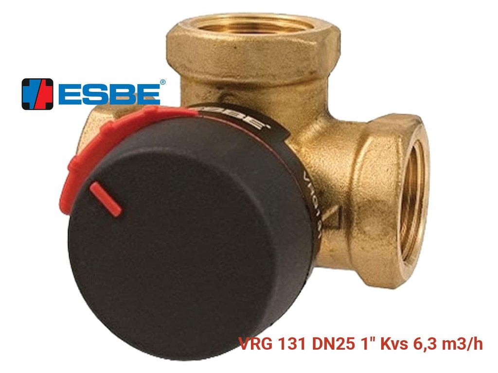 Trojcestný zmiešavací ventil ESBE VRG 131 DN25 1" Kvs 6,3 m3/h